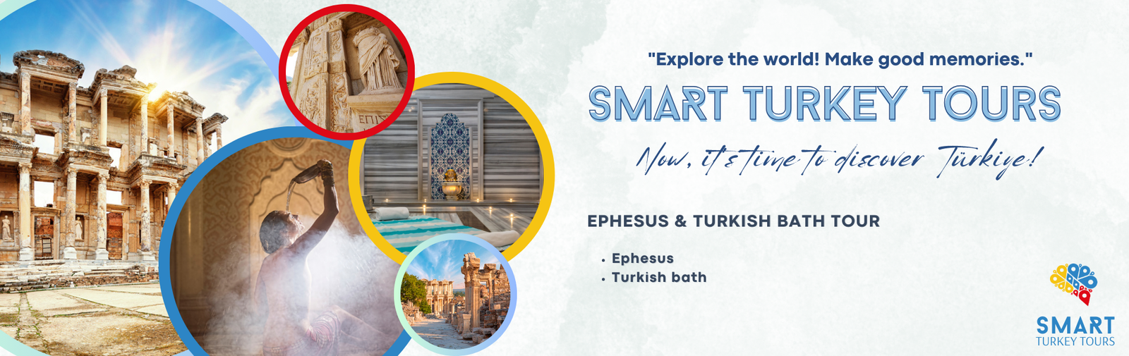 EPHESUS & TURKISH BATH TOUR / Ancient city of Ephesus, Turkish Bath