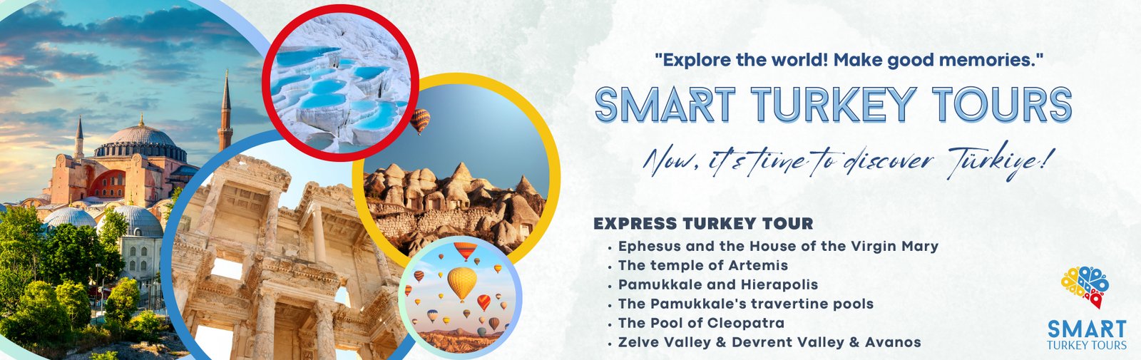 8 DAYS EXPRESS TURKEY TOUR / Istanbul, Cappadocia, Ephesus, Pamukkale