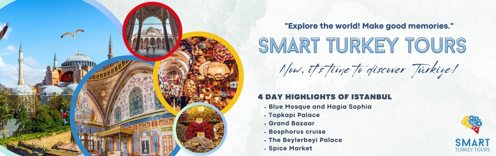 4 DAYS HIGHLIGHTS OF ISTANBUL TOUR / Topkapi Palace, Hagia Sophia, Blue Mosque, Grand Bazaar