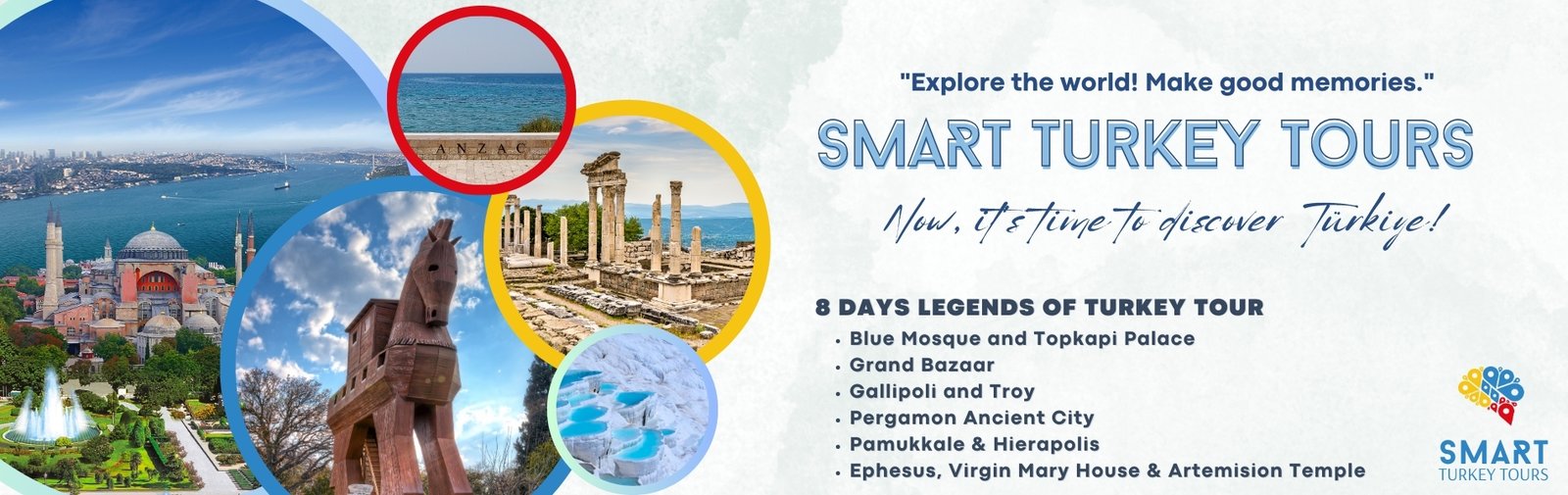 8 DAY LEGENDS OF TURKEY / Istanbul, Gallipoli, Troy, Pergamon, Ephesus, Pamukkale