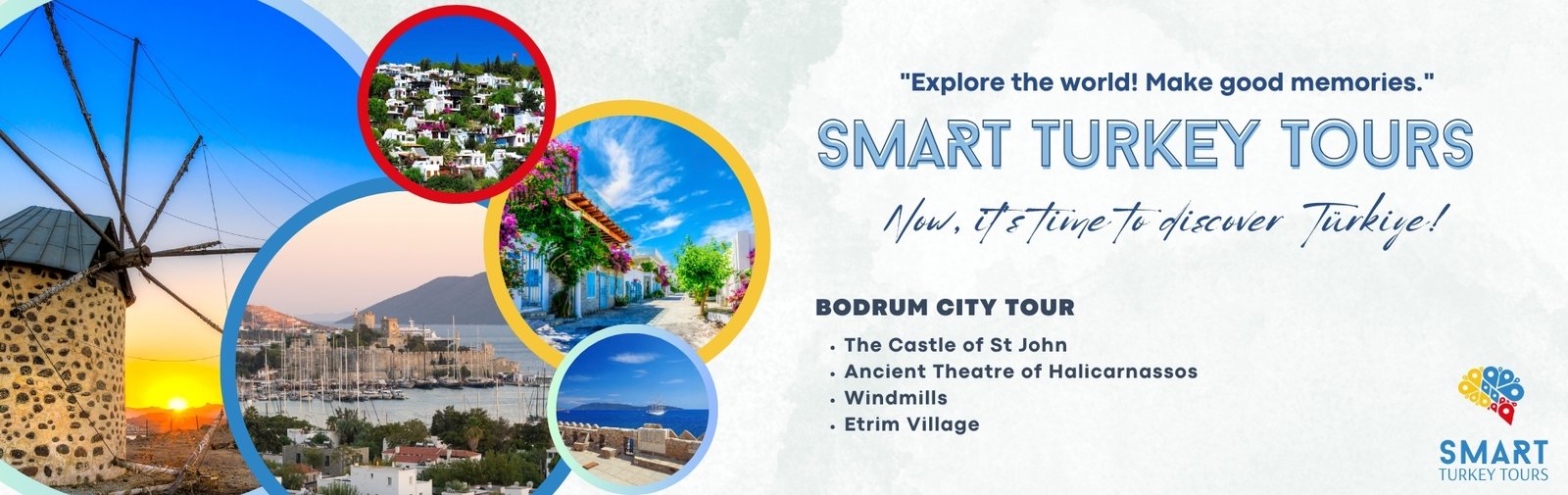 BODRUM CITY TOUR / The Castle of St John, Ancient Theatre of Halicarnassos, Windmills, Etrim Village